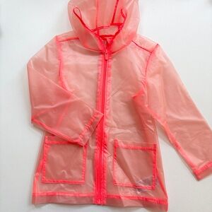 Old Navy Pink Raincoat Hooded Lightweight